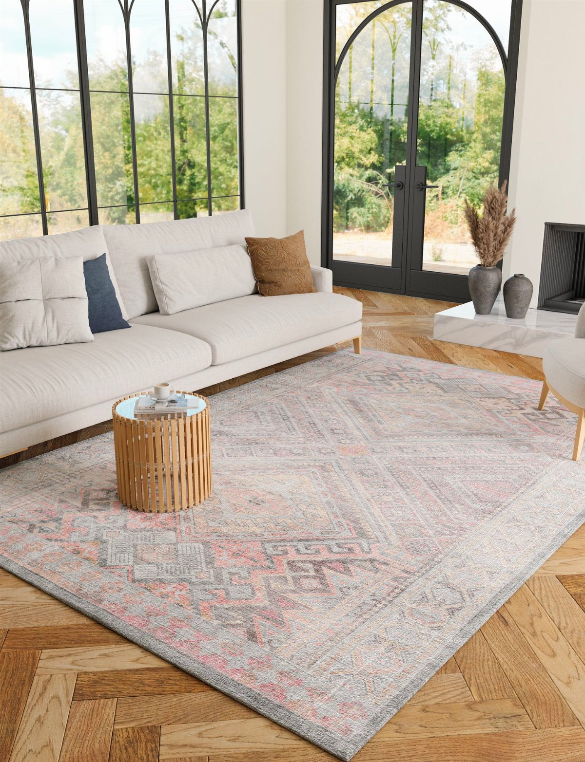 Alexa 銀粉紅紫地毯