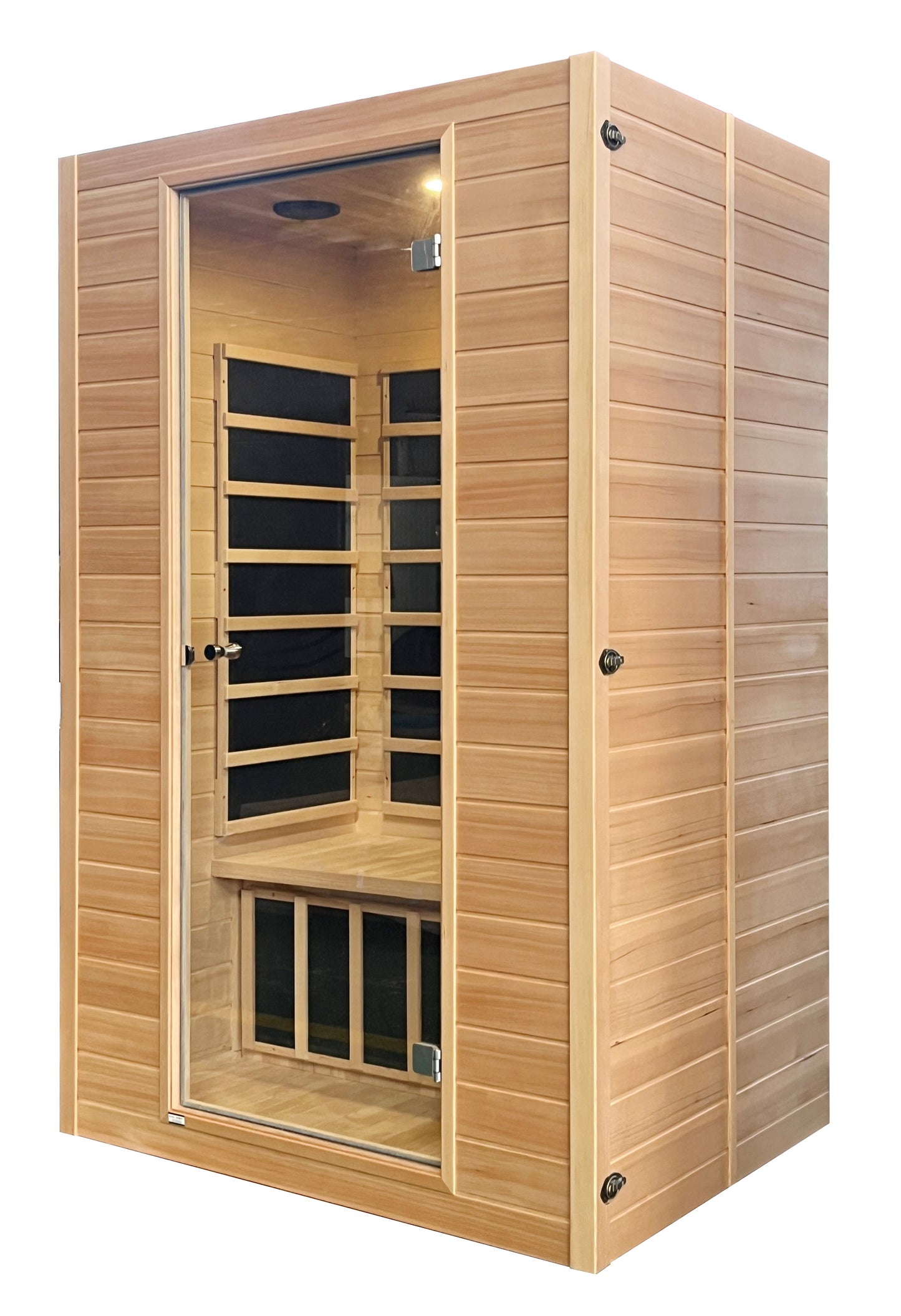 Blisspod, Vienna, Far Infrared Sauna Canadian Hemlock Very Low EMF Sauna, 7 Heaters – 3 Persons
