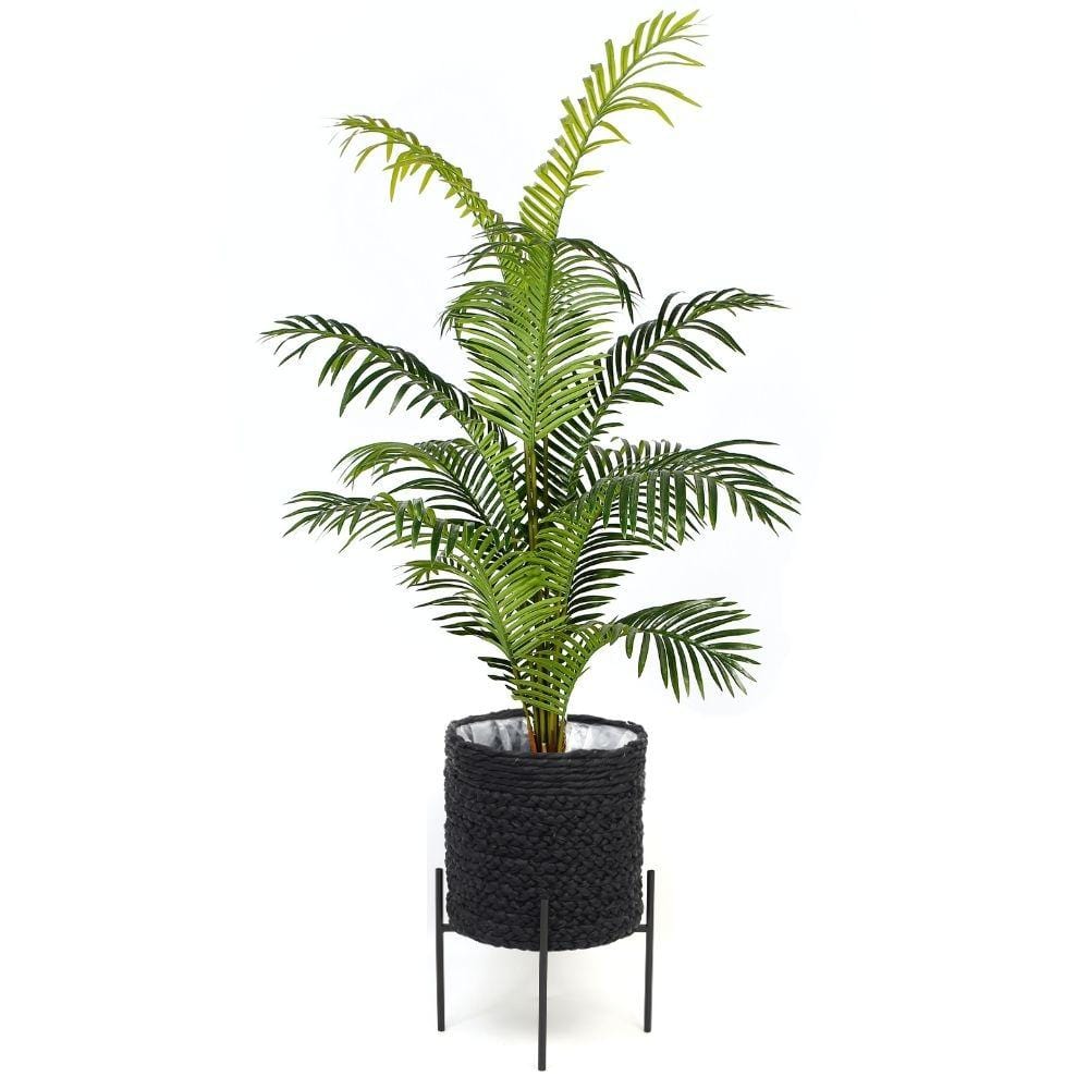 Isha Black Braided Planter