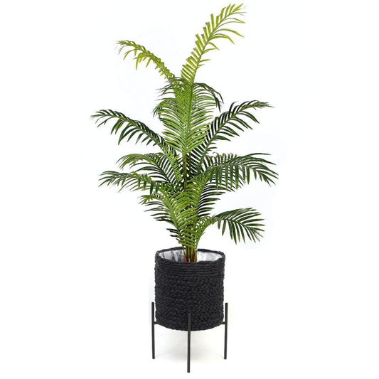 Isha Black Braided Planter