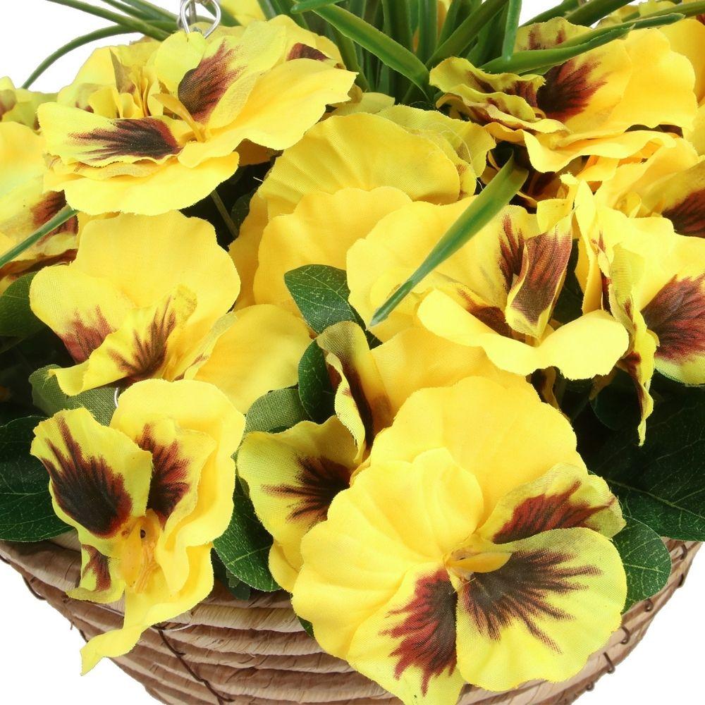 Grace Artificial Floral Arrangement In Hanging Basket