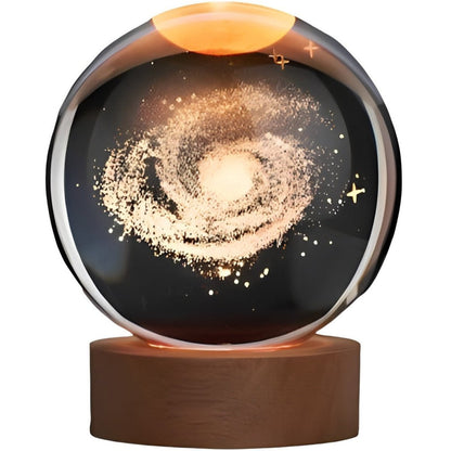 The 3D Crystal Ball Night Light that is considered a Decor