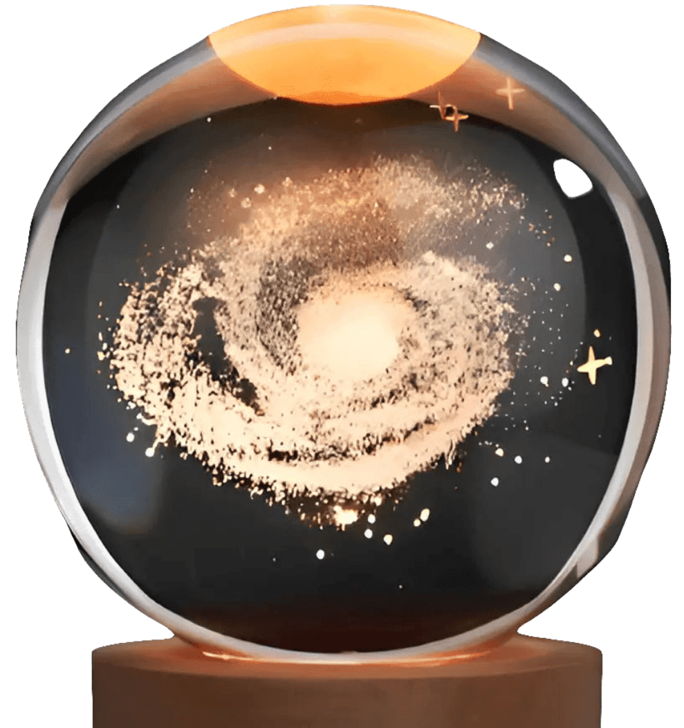 3D Crystal Ball Night Light Decor