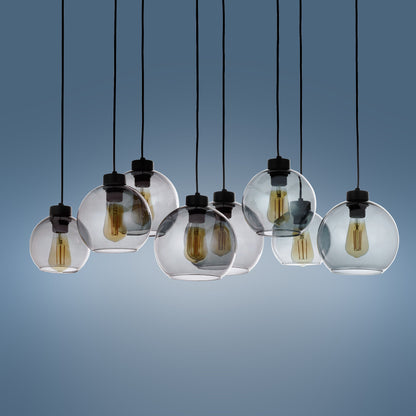 CUBUS Graphite Glass Scandinavian Pendant Light 8