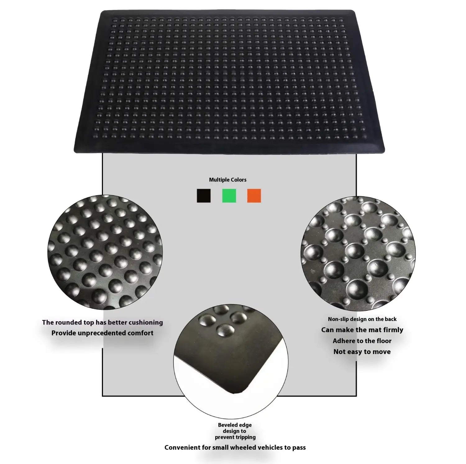 Anti-Fatigue Rubber Floor Mat Dome Hollow Anti-static
