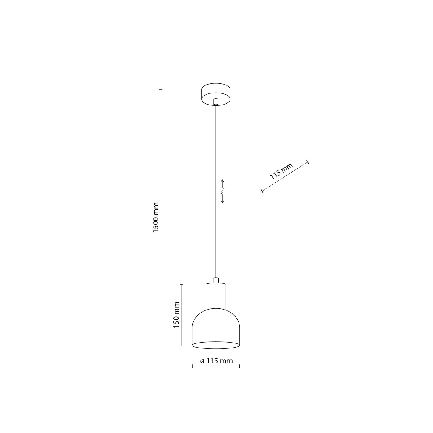 CAIRO Mid-Century Modern  Pendant Light