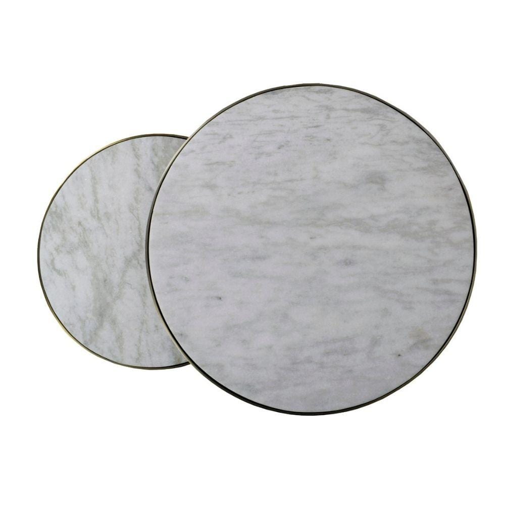 Harlo Round Marble Nesting Tables
