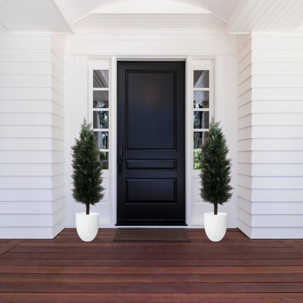 Leeds Faux Potted Cedar Topiary Plant (Multiple Size)