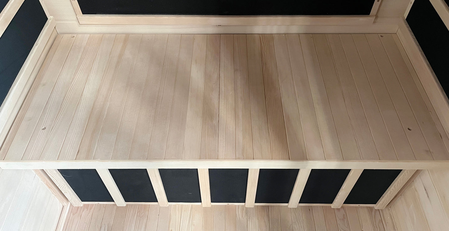 Blisspod, Vienna, Far Infrared Sauna Canadian Hemlock Very Low EMF Sauna, 7 Heaters – 3 Persons