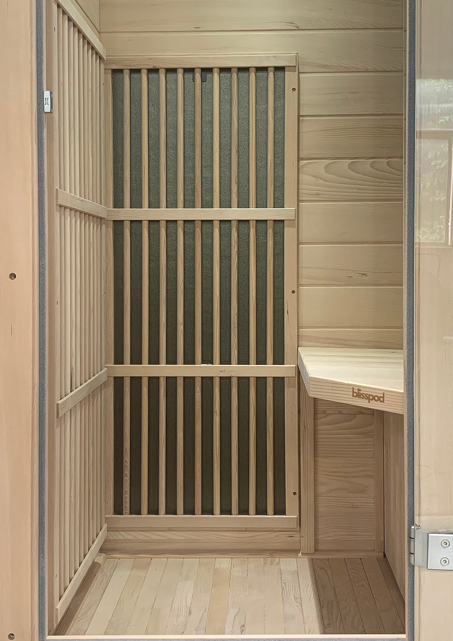 Blisspod | Vienna | Far Infrared Sauna | Canadian Hemlock Very Low EMF | 72.8"H x 35.4"W x 25.6"D | 1 Person