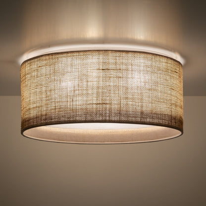 JUTE Natural Flush Mount Light