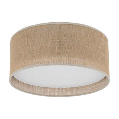 JUTE Natural Flush Mount Light