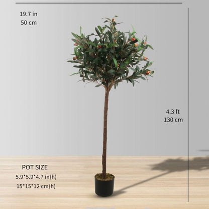 Obee Artificial Olive Tree Potted Plant 4.3'