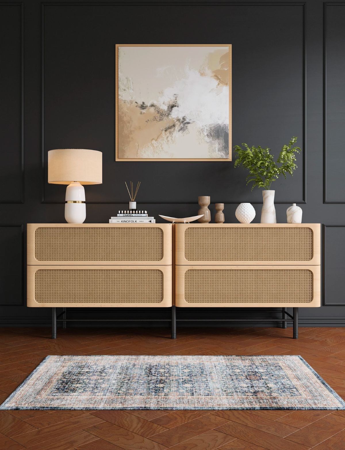 Davina Navy Lagoon Rug