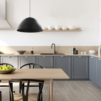 FARO Black Mid-Century Modern Pendant Light L