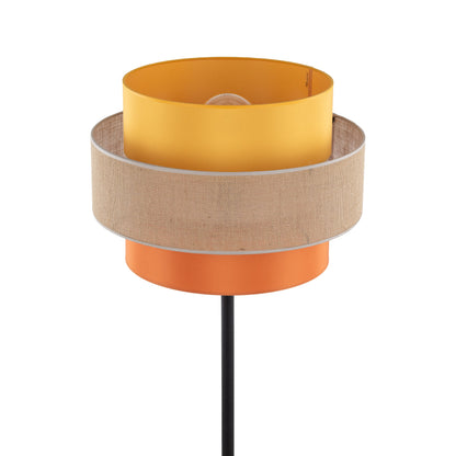 TRIO Jute Mid-Century Boho Floor Lamp