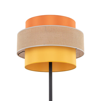 TRIO Jute Mid-Century Boho Floor Lamp
