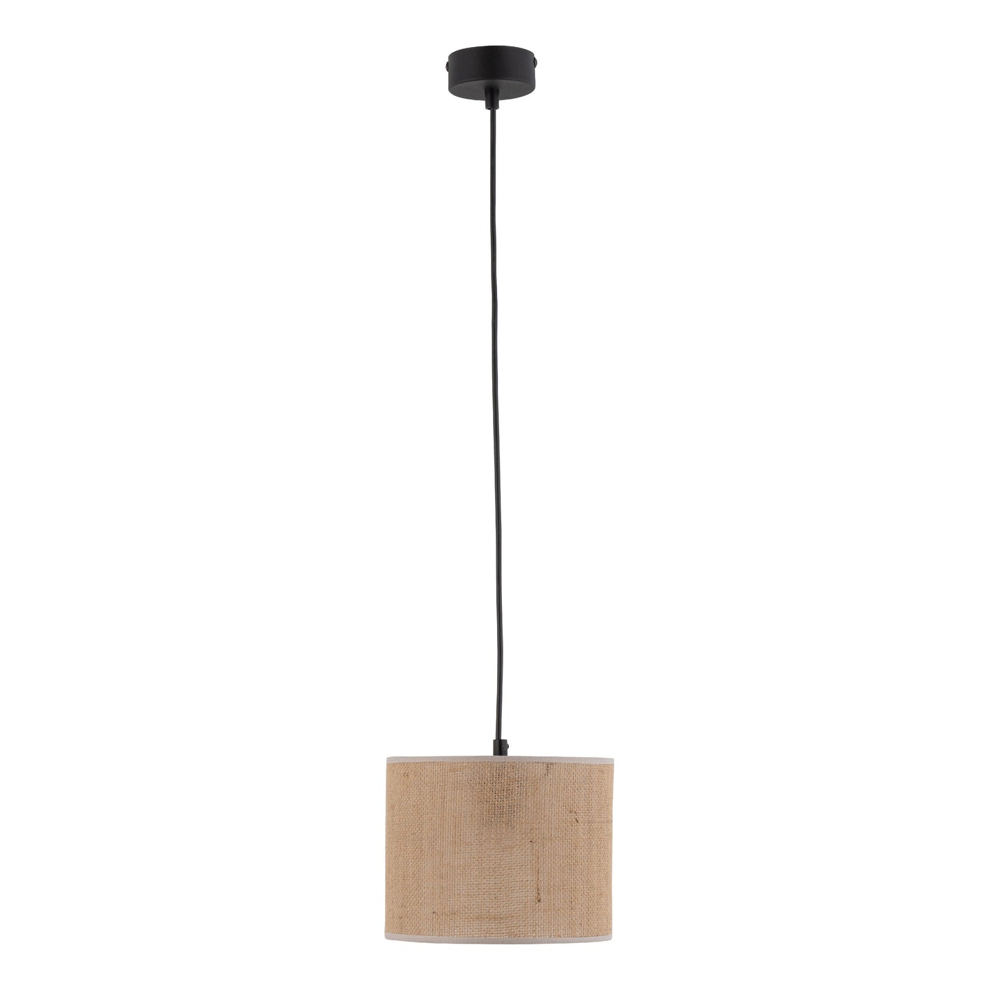 Jute Natural Fiber Scandinavian Pendant Ceiling Light for Kitchen Island, Dining Room & Warm Interior Lighting