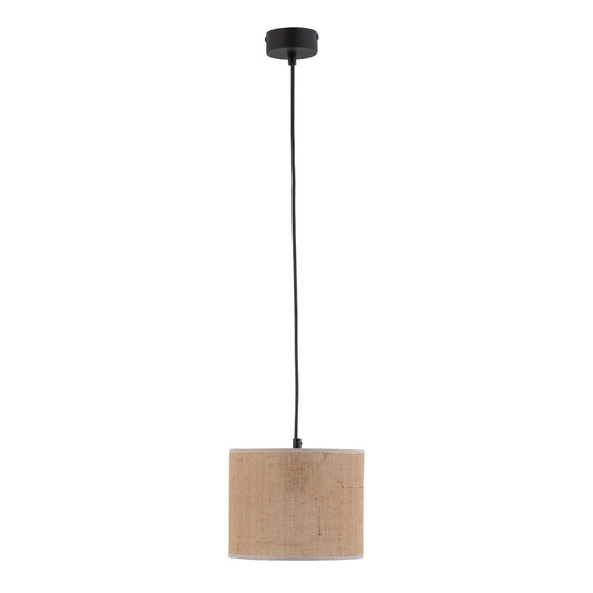Jute Natural Fiber Scandinavian Pendant Ceiling Light for Kitchen Island, Dining Room & Warm Interior Lighting