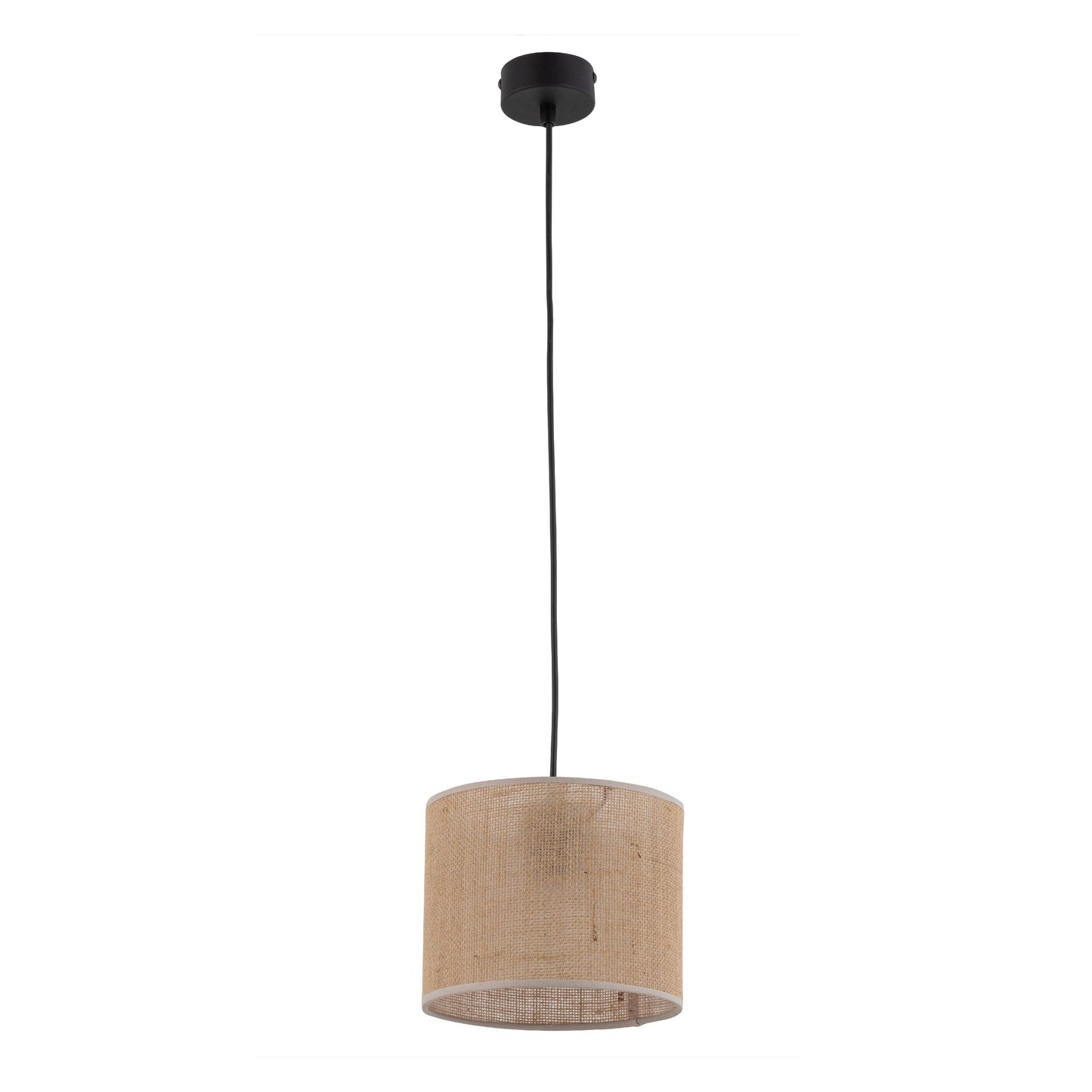 Jute Natural Fiber Scandinavian Pendant Ceiling Light for Kitchen Island, Dining Room & Warm Interior Lighting
