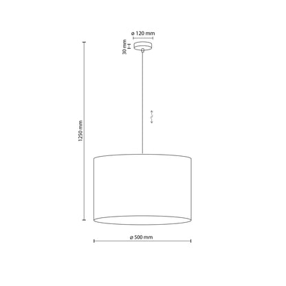 JUTE Large Natural Pendant Light