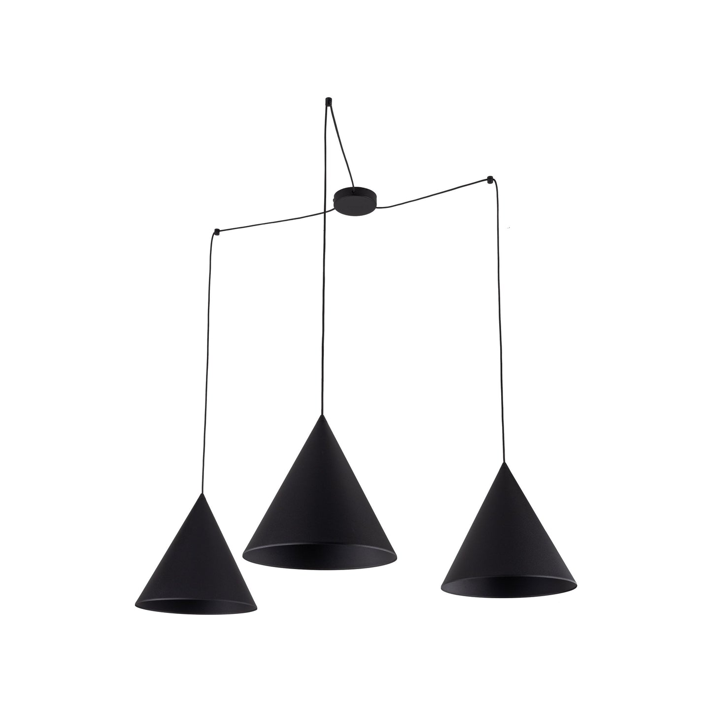 CONO Black Modern Minimalist Suspension Light 3