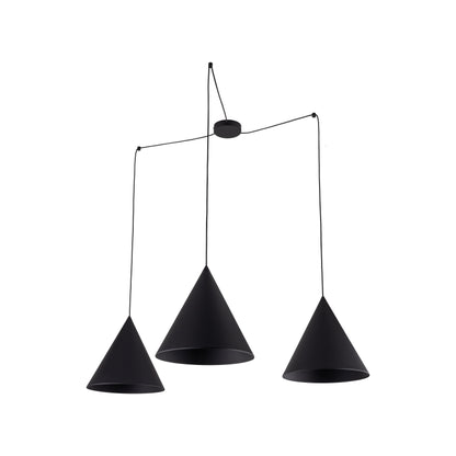 CONO Black Modern Minimalist Suspension Light 3