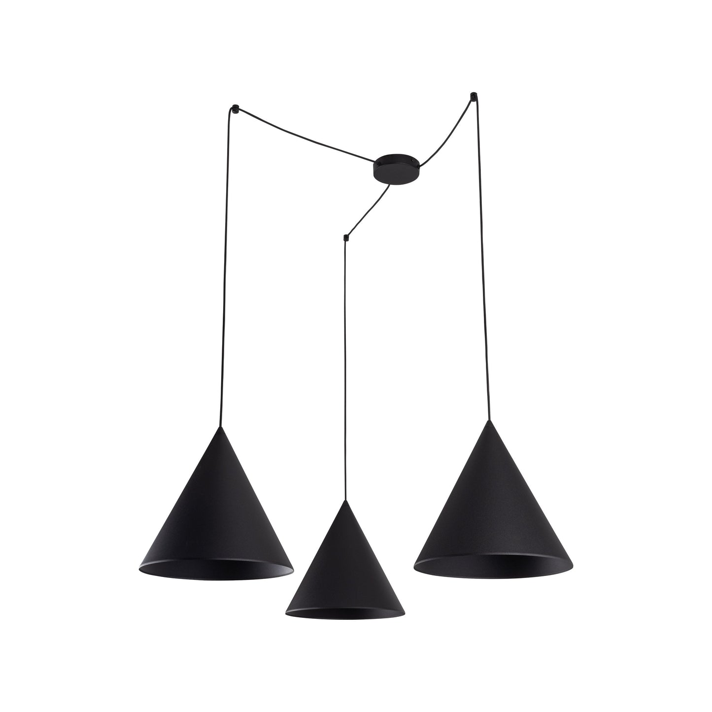 CONO Black Modern Minimalist Suspension Light 3