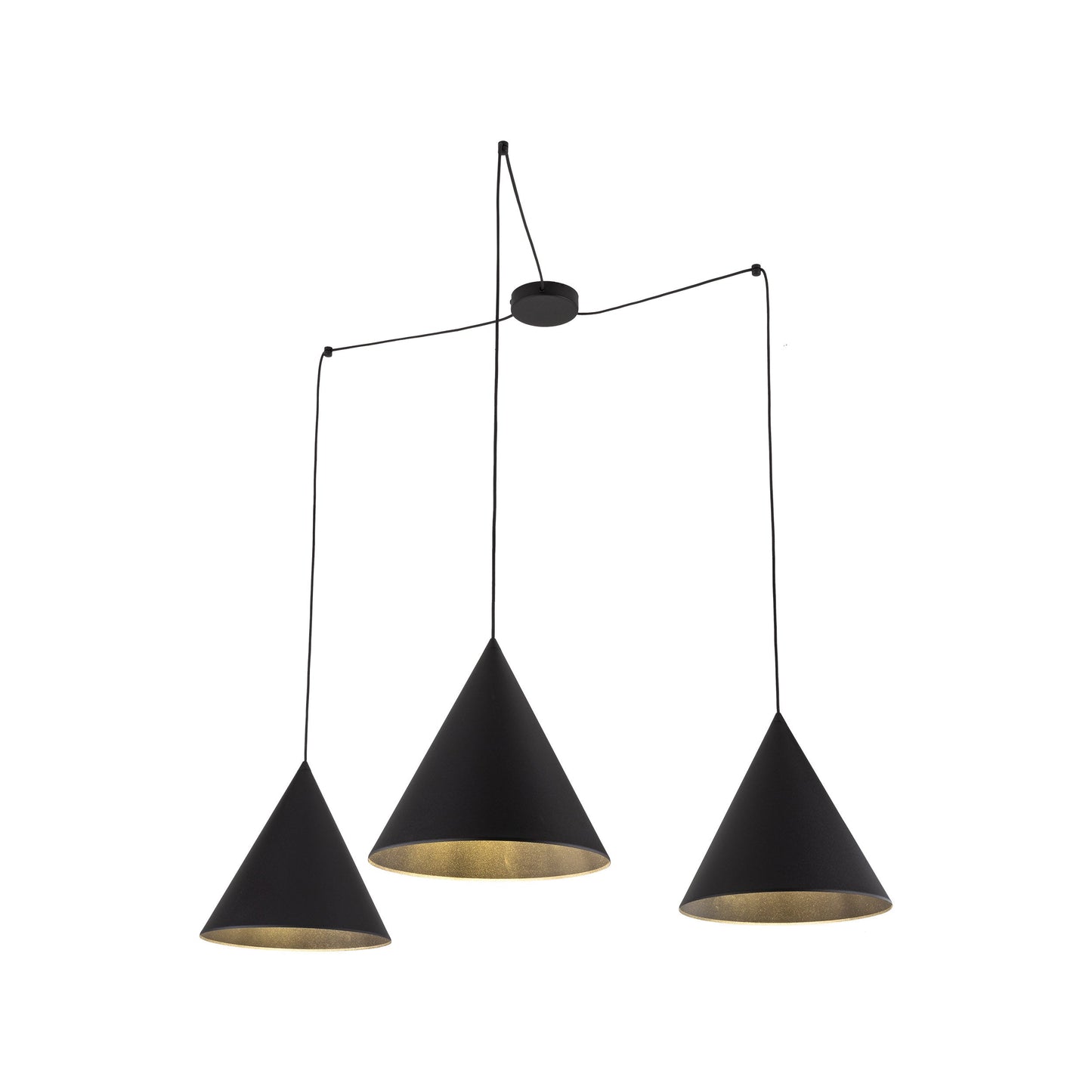 CONO Black Modern Minimalist Suspension Light 3