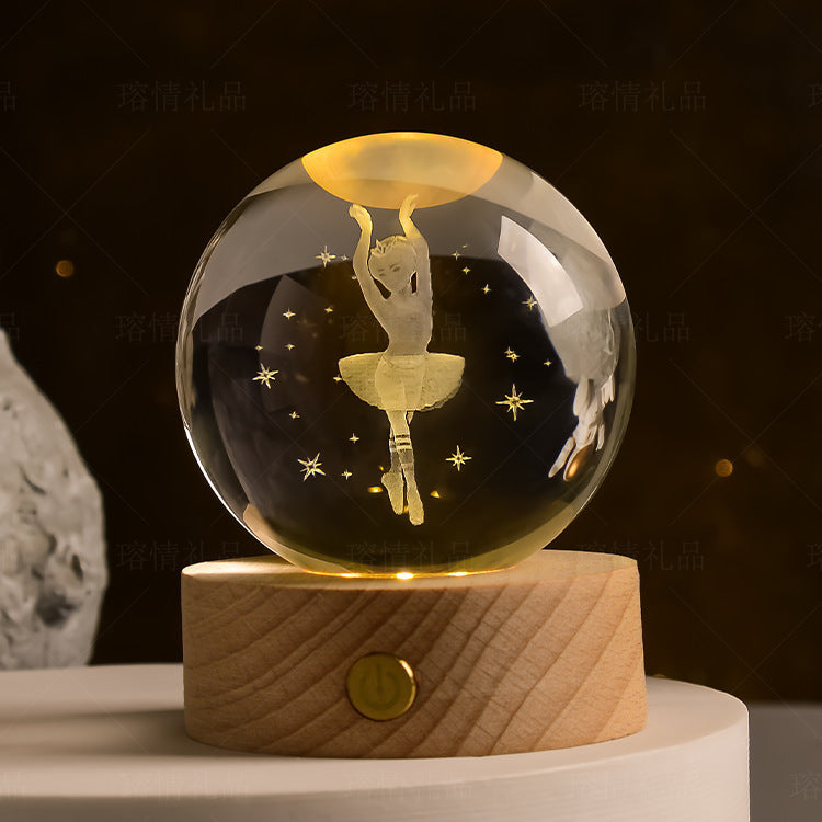 Transparent Glowing Creative Crystal Ball