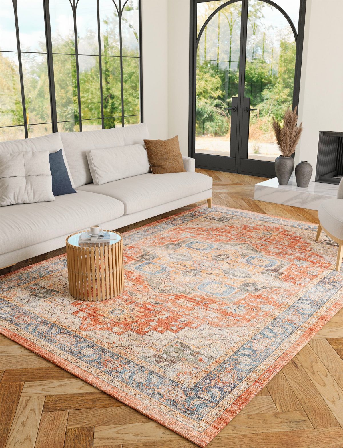 Rivka Terracota Ocean Rug