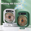 Ventilateur de bureau brumisateur, refroidisseur d'air, humidificateur rechargeable par USB, ventilateur portable avec 3 vitesses de vent, ventilateur brumisateur pour la maison