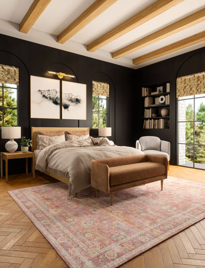 Elyse Pink Yellow Rug