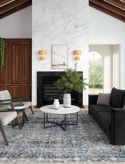 Davina Navy Lagoon Rug