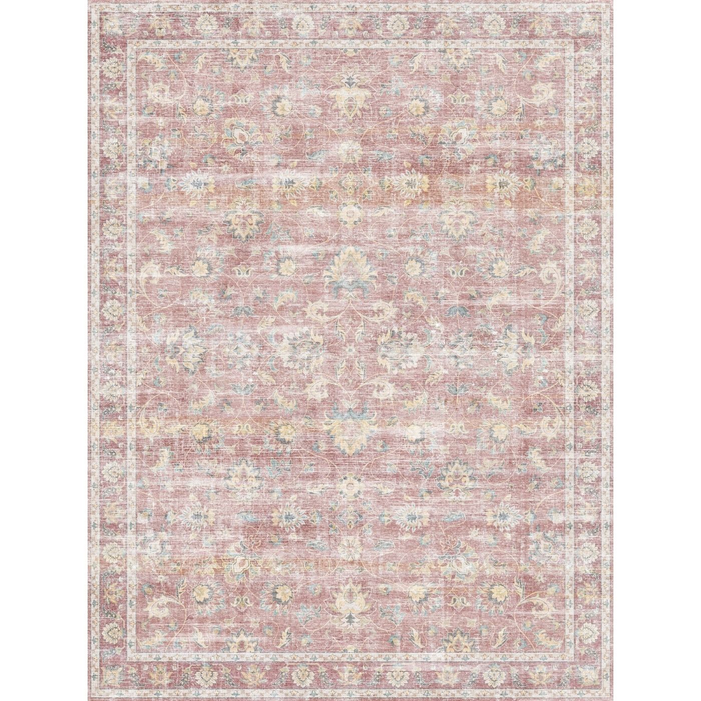 Elyse Pink Yellow Rug