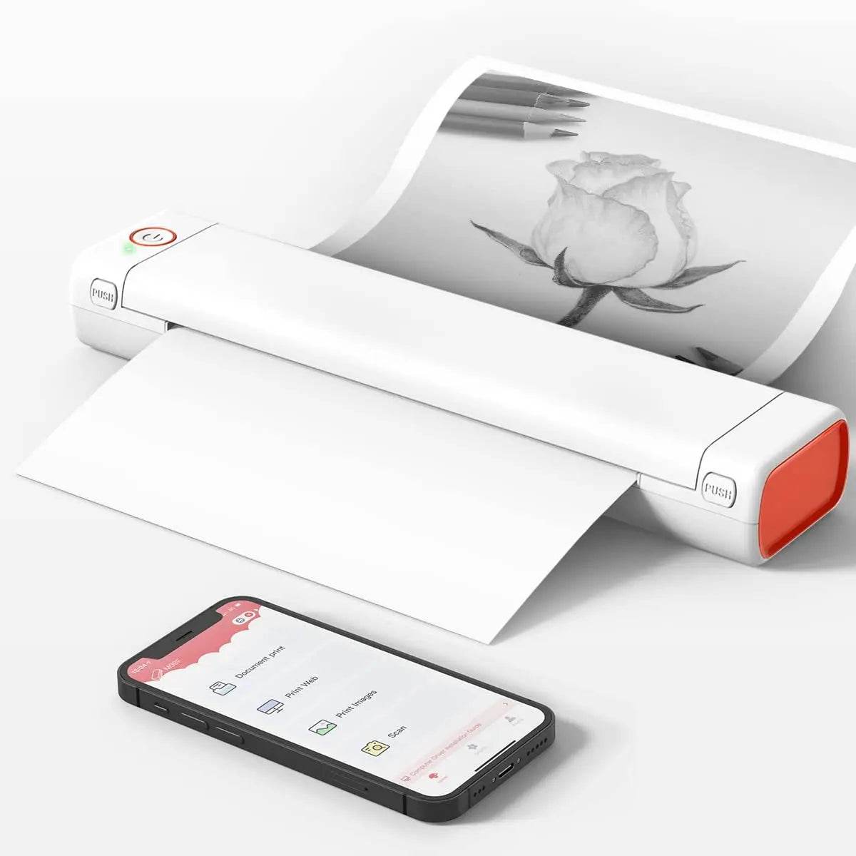 A4 Portable Printers Wireless | Travel Bluetooth Thermal Printer - Austrige™