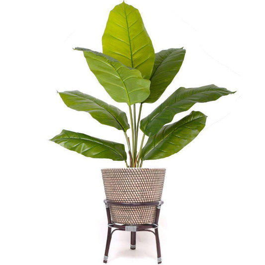 Ayu - 波西米亞風落地花盆，附木質支架