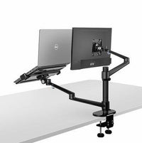 Aluminum Multifunction Ergonomics Desk Laptop Stand Monitor Desktop Holder Computer Full Motion With Column Bar - Austrige™