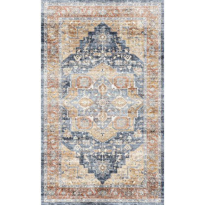 Talia Orange Blue Rug