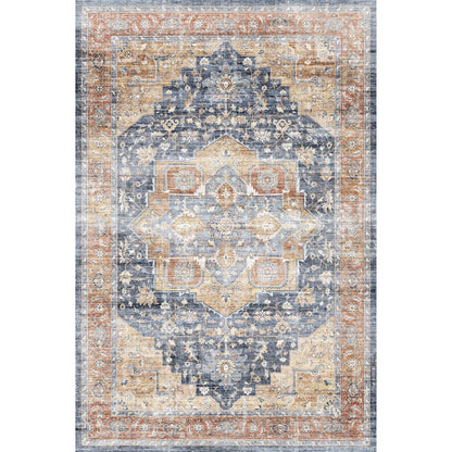 Talia Orange Blue Rug
