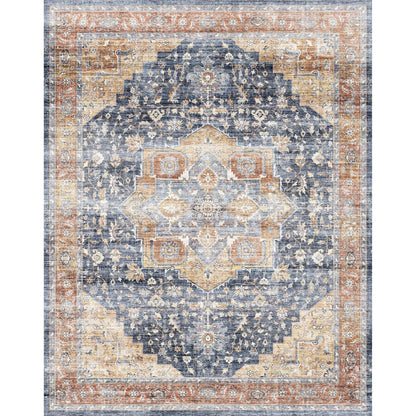Talia Orange Blue Rug