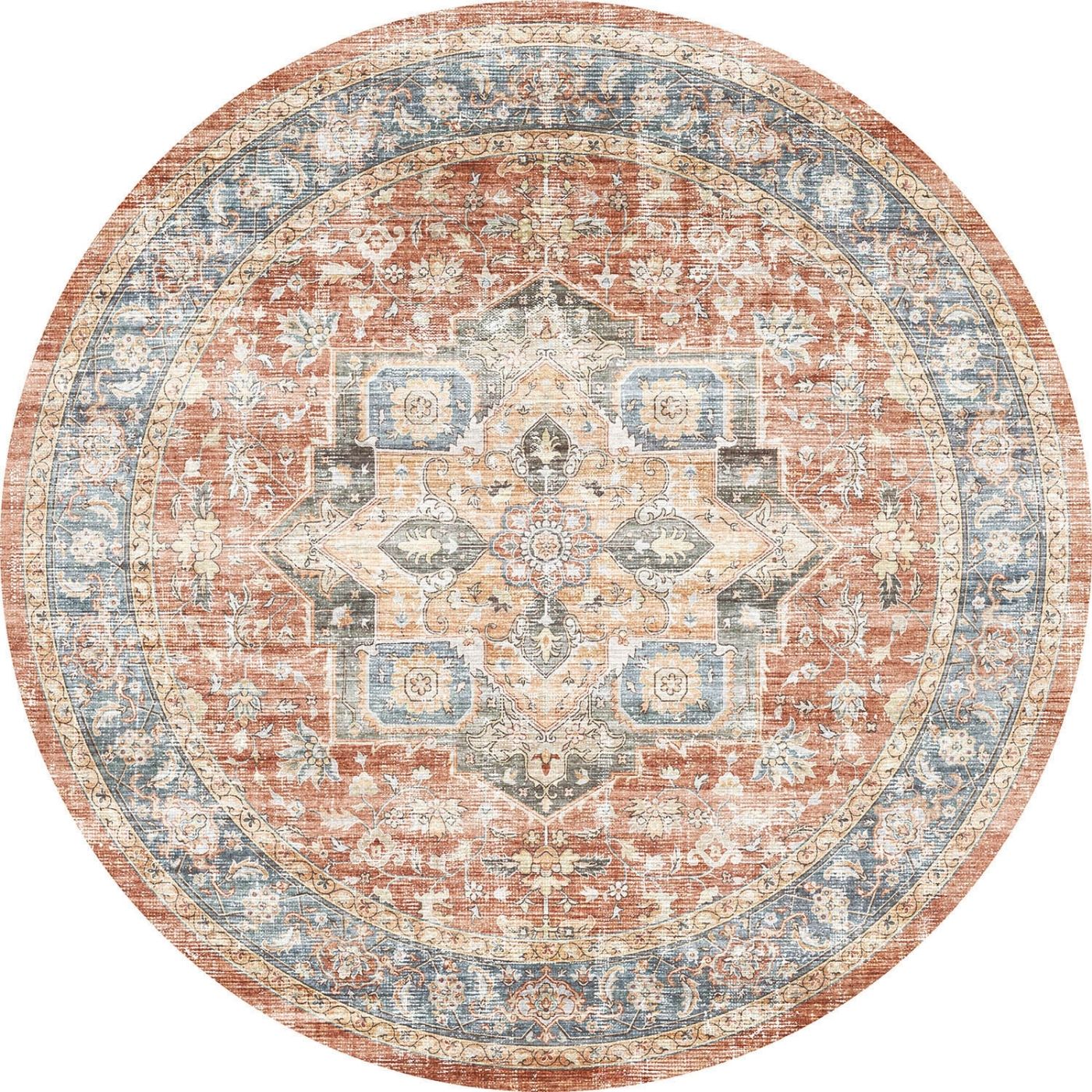 Rivka Terracota Ocean Rug