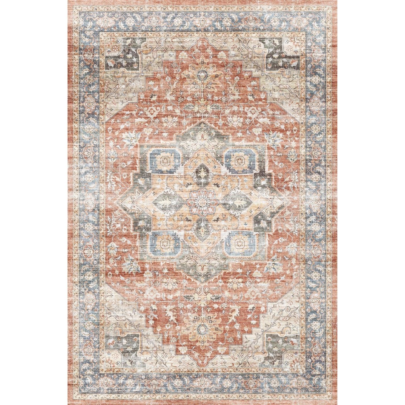 Rivka Terracota Ocean Rug