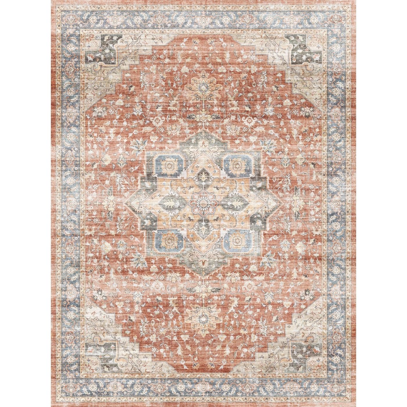 Rivka Terracota Ocean Rug