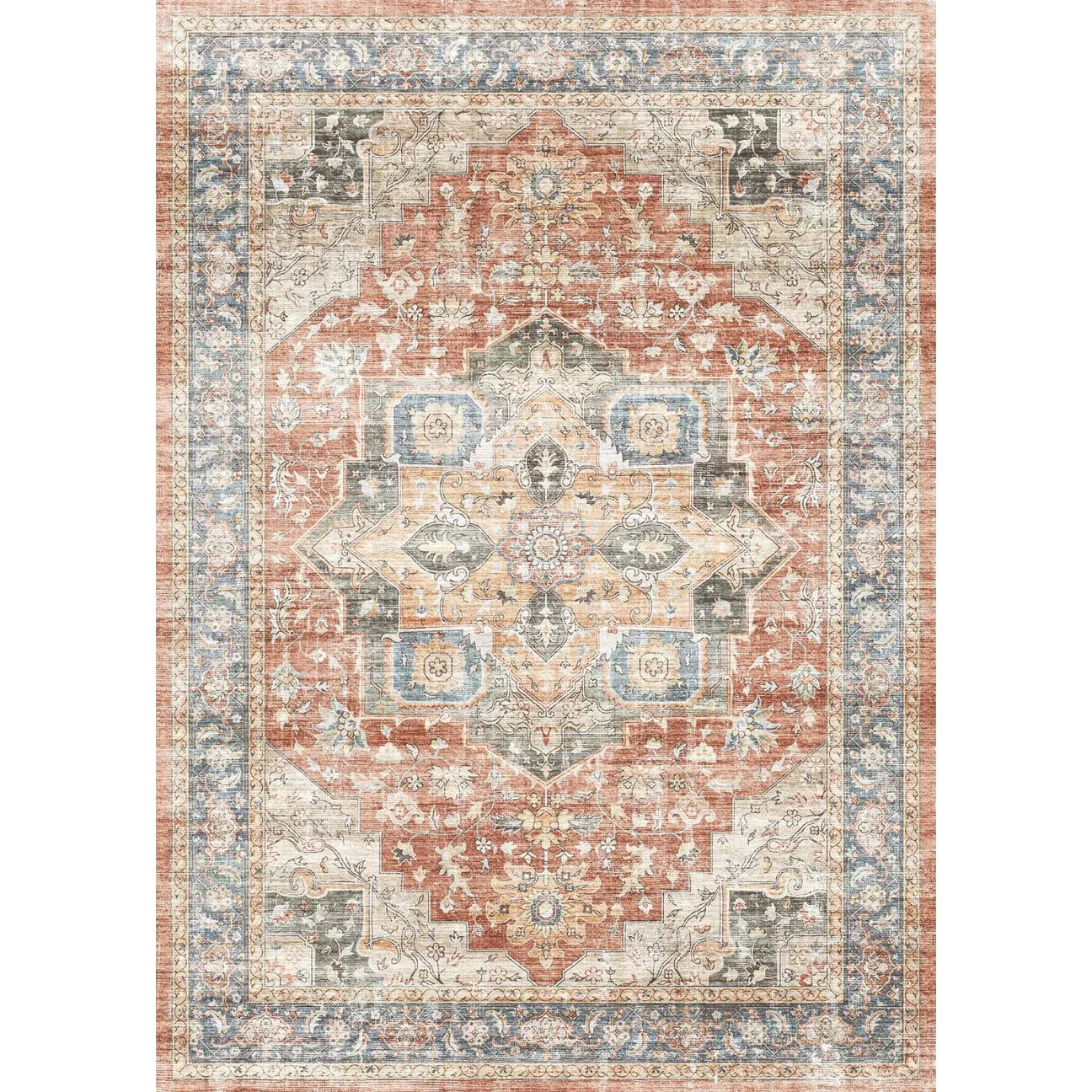 Rivka Terracota Ocean Rug