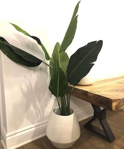 Boho Artificial Bird Of Paradise Potted Plant 43''