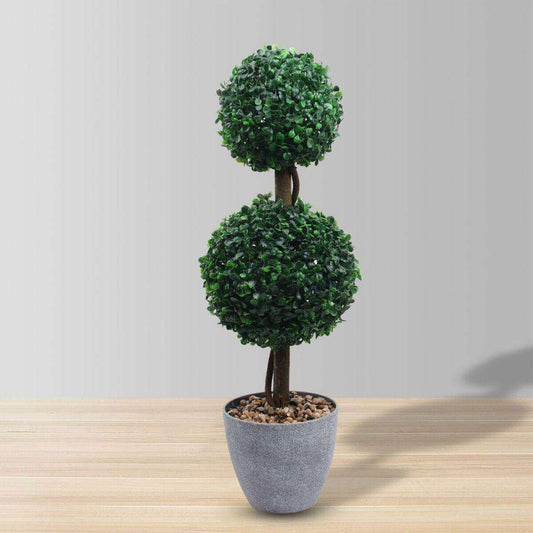 Bristol Faux Potted Boxwood Topiary Plant 26''