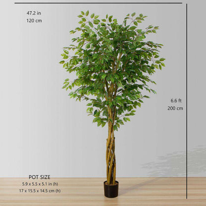 Bea Artificial Ficus Potted Plant 6.5’