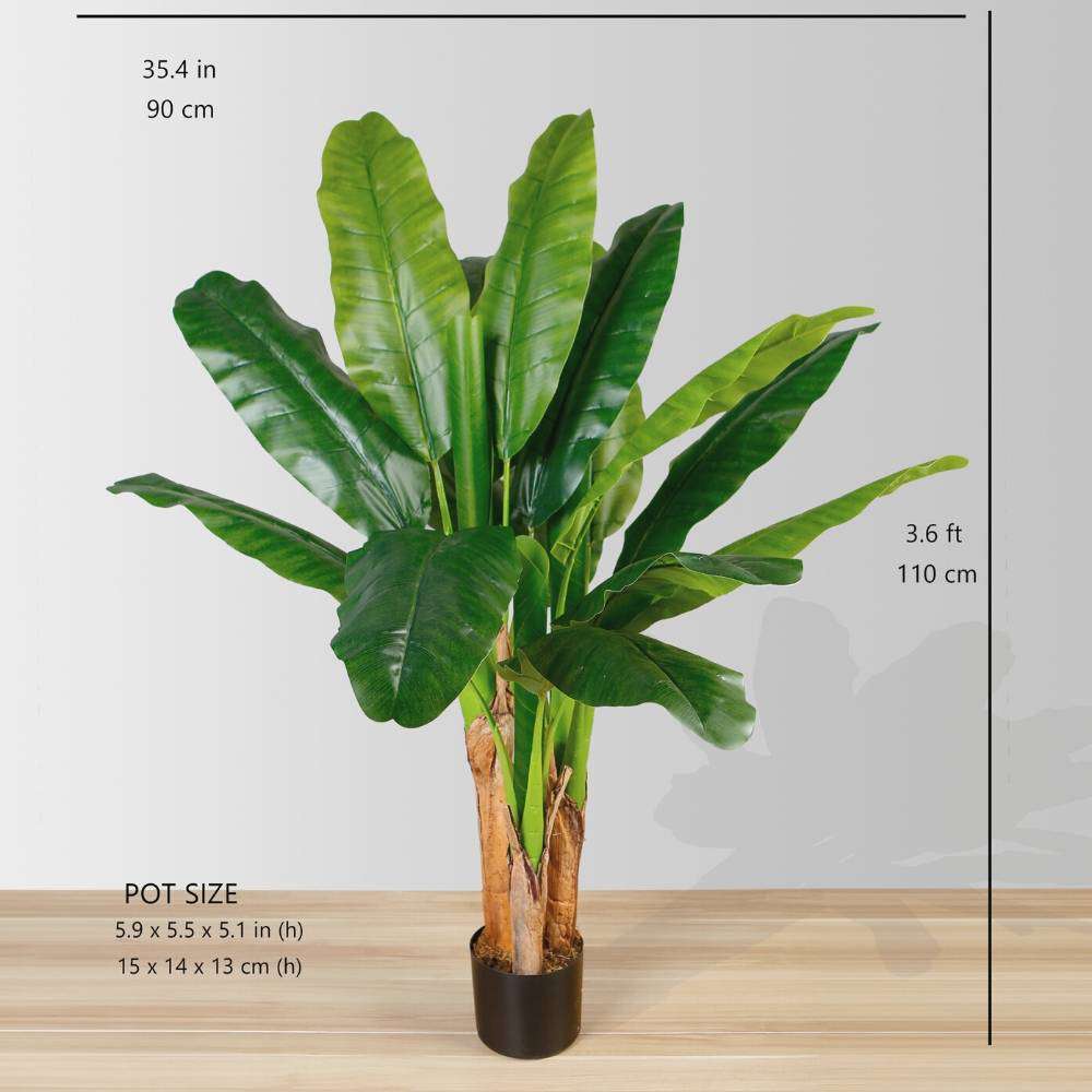 Cali Artificial Banana Tree Potted Plant 43"
