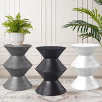 查理混凝土水磨石中世紀風格邊桌